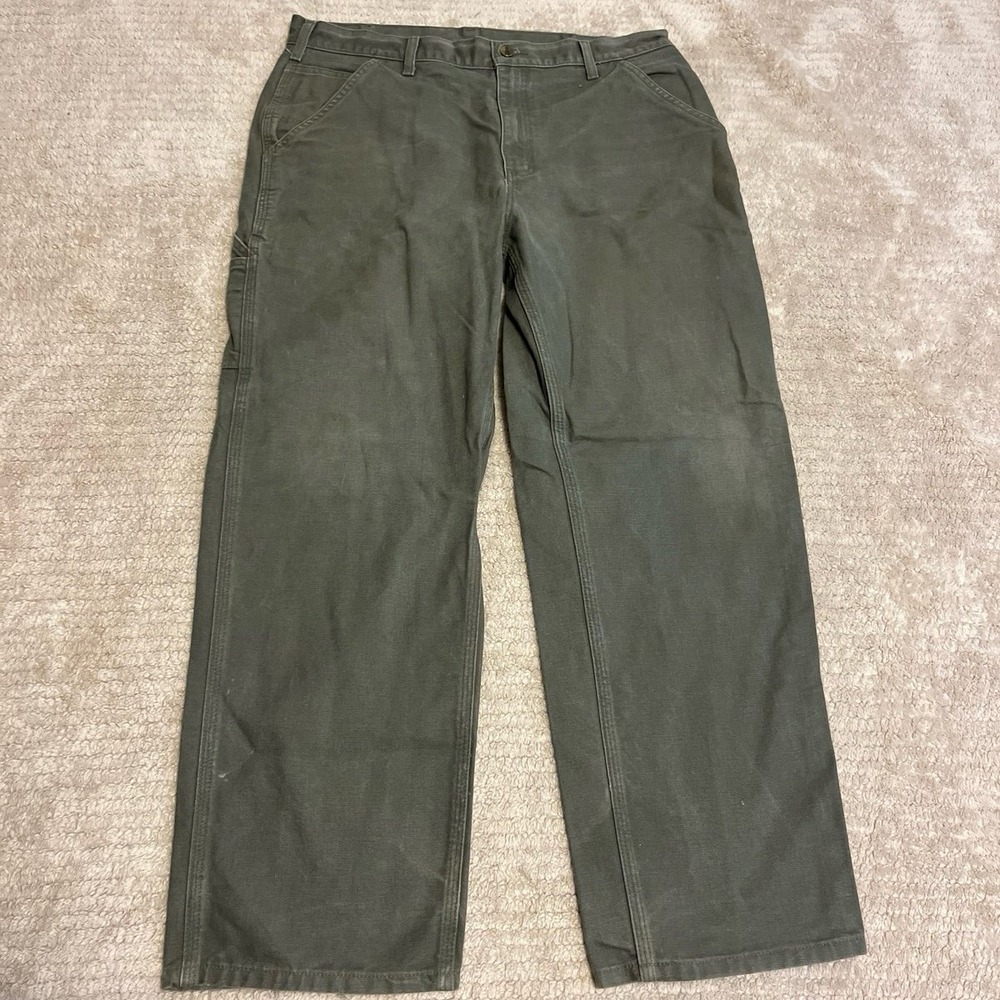 Carhartt Loose Straight Washed Duck Dungaree men's work pants size 36x30